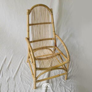 Handcrafted White Rattan Lying Chair