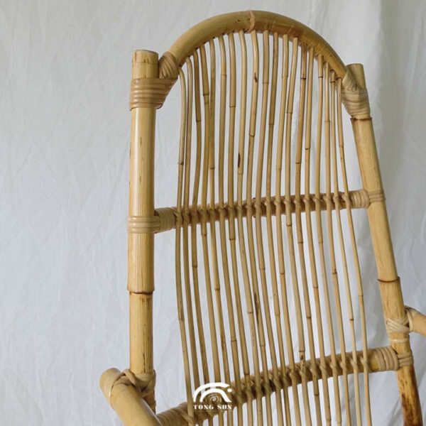 Handcrafted White Rattan Lying Chair
