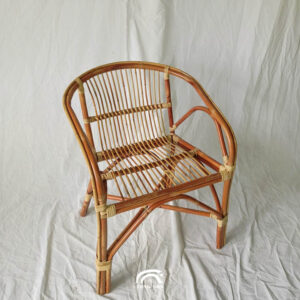 Handcrafted Red Rattan Bogong Chair Malaysia