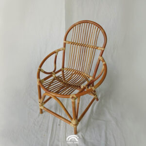 Handcrafted Red Rattan Classic Chair Malaysia