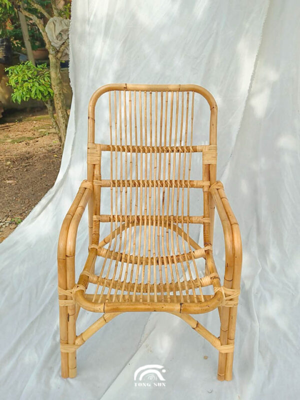 Handcrafted White Rattan Singapore Chair