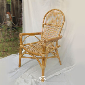 Handcrafted Manau Rattan King Back Support Chair Malaysia
