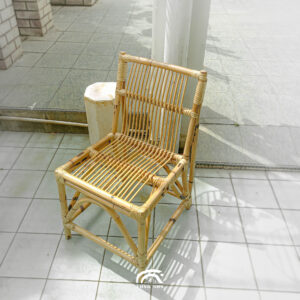 Handcrafted White Rattan Mini Chair Malaysia